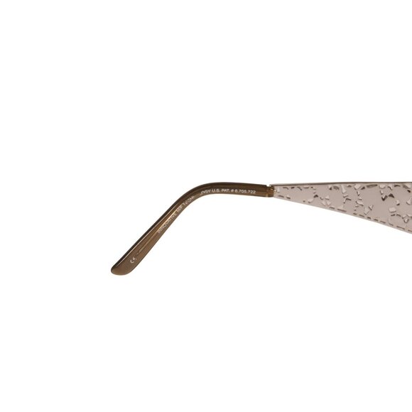 Lulu Guinness Vintage Crystal BBL004 Sunglasses Silver Innovative Shield Shades main image 5